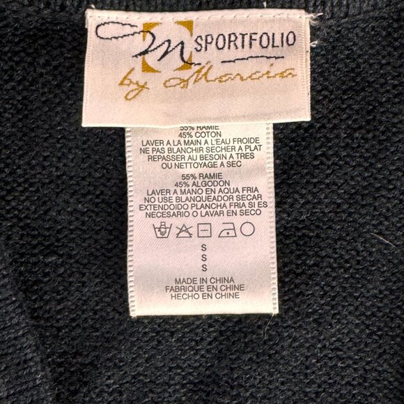 2/$18 SALE! Vtg Argyle Sweater Vest Womens S Academia V Neck‎ Oversized Preppy - Picture 4 of 8